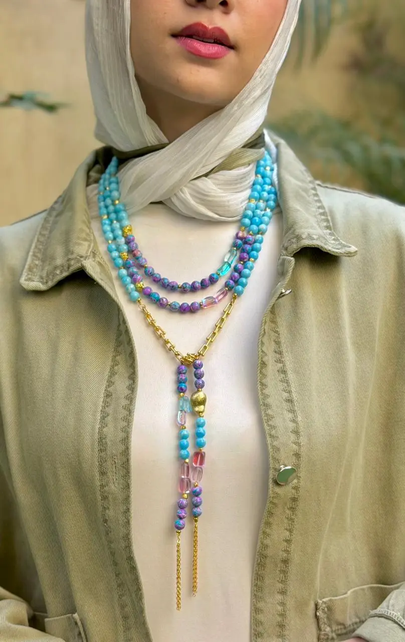 Celestial Turquoise Layered Strand