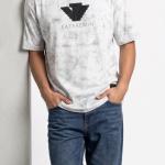 White Oversized Fashion T-Shirt with Chest Print