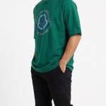 Green Oversized Circle Chest Print T-Shirt