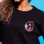 Black No Stress Oversized T-Shirt