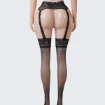 Lace Perfumed See-Through Garter Stockings