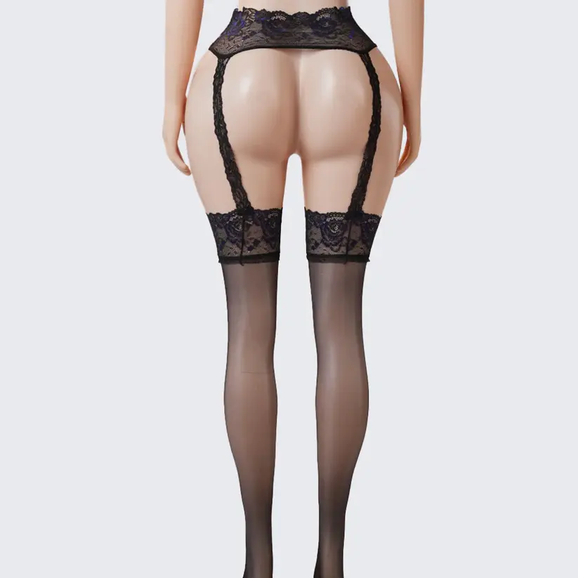 Lace Perfumed See-Through Garter Stockings