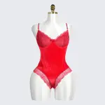 Elegant Lace Trim Sexy Passionate Bodysuit
