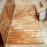 square velvet light brown corridor floor carpet