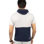 Half Sleeve Light Gray Hoodie