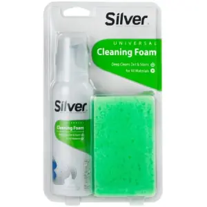 Foam Spray for Cleaning Shoes and Fabrics, Silver - A-3