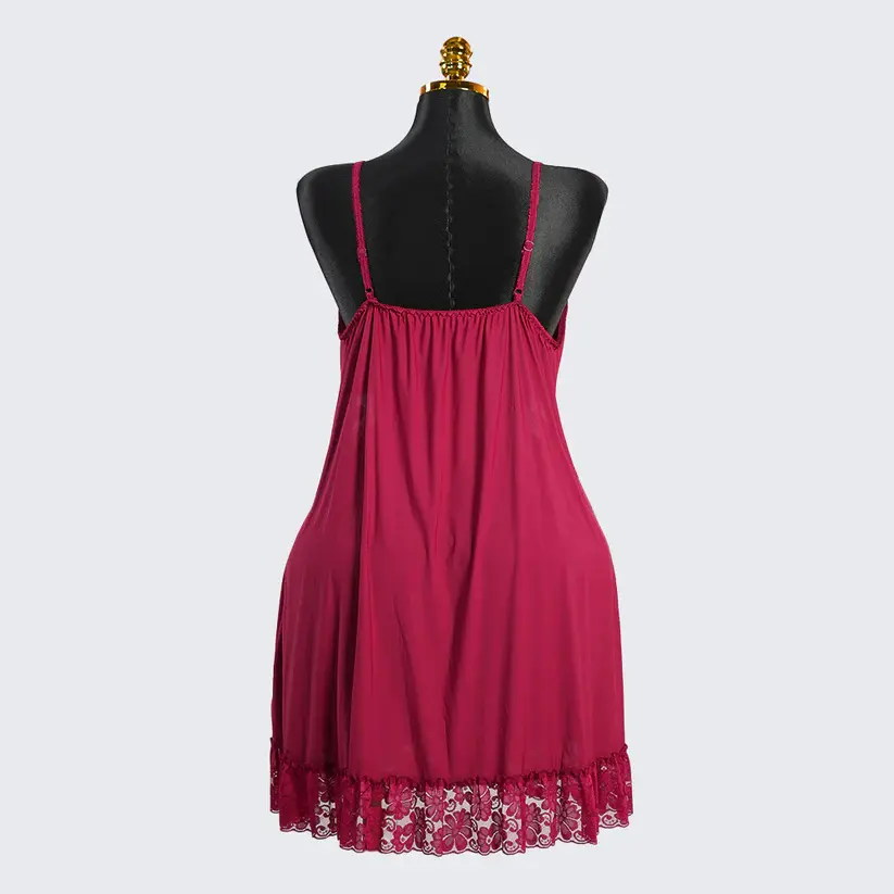 Lace V Neck Nightwear Spaghetti Strap Babydoll