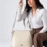 Minimal Shape Shoulder Bag- beige