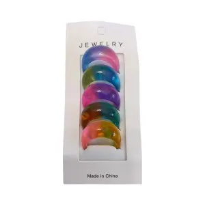 Color Pop Acrylic Ring Set – 5 Pieces RI-8