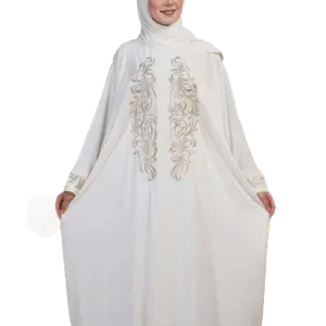 اسدال ابيض تطريز نحاسي