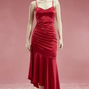 Ruffle Satin Dress