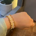 Rays bracelet in white
