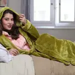 Kiwi Colada Fur Long Robe