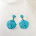 Turquoise Oyster Shell Earrings