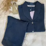 Bleu Ciel Crinkled Marble Effect pjs