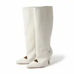 Convertible High-Heel Fabric Boots R-777