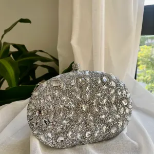 Silver Maystone Clutch