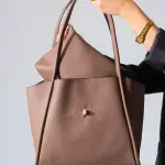 Minimalist Top-Handle Bag-brown