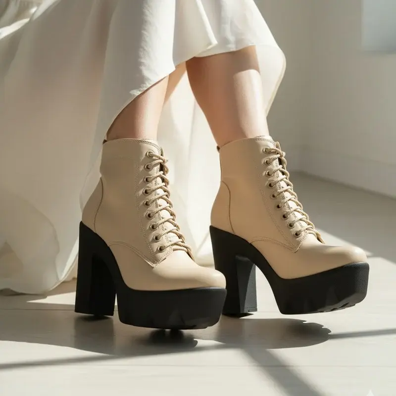 Boot Heels 7cm LEATHER B-27
