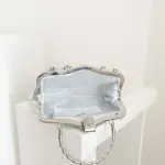 Silver Florencia Clutch