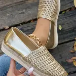 Women's Woven Flat Shoes BN-60