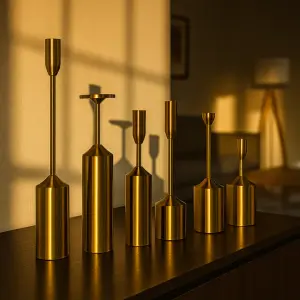 Aurelia Brass Chandelier Set