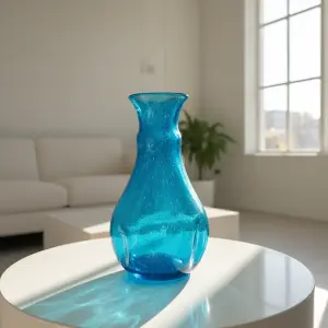 Azure Glass Vase