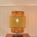 Rattan Boho Table Lamp 031