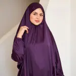 DEEP PURPLE SATIN MALHAFA ISDAL