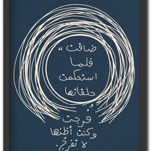 ضاقت فلما استحكمت حلقاتها