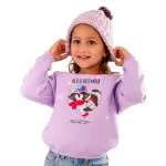 Purple Sweatshirt with “December racoon ” Print ❄💜