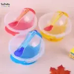 طبق بغطاء مع معلقة ، قابل لللصق في الاسطح ، طقم في علبة