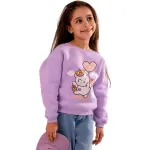 Purple Sweatshirt with “Unicorn with balloon ” Print 😎💗