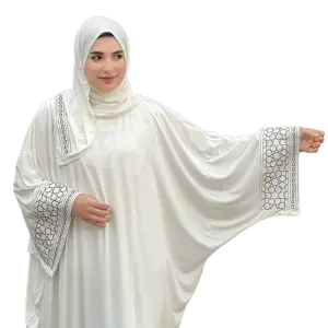 اسدال تطريز زخرفه ابيض