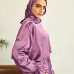 LILAC DREAM SATIN DRESS ISDAL