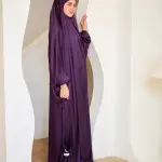 DEEP PURPLE SATIN MALHAFA ISDAL