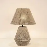 Burlap Table Lamp A91