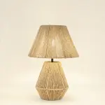 Burlap Table Lamp A91