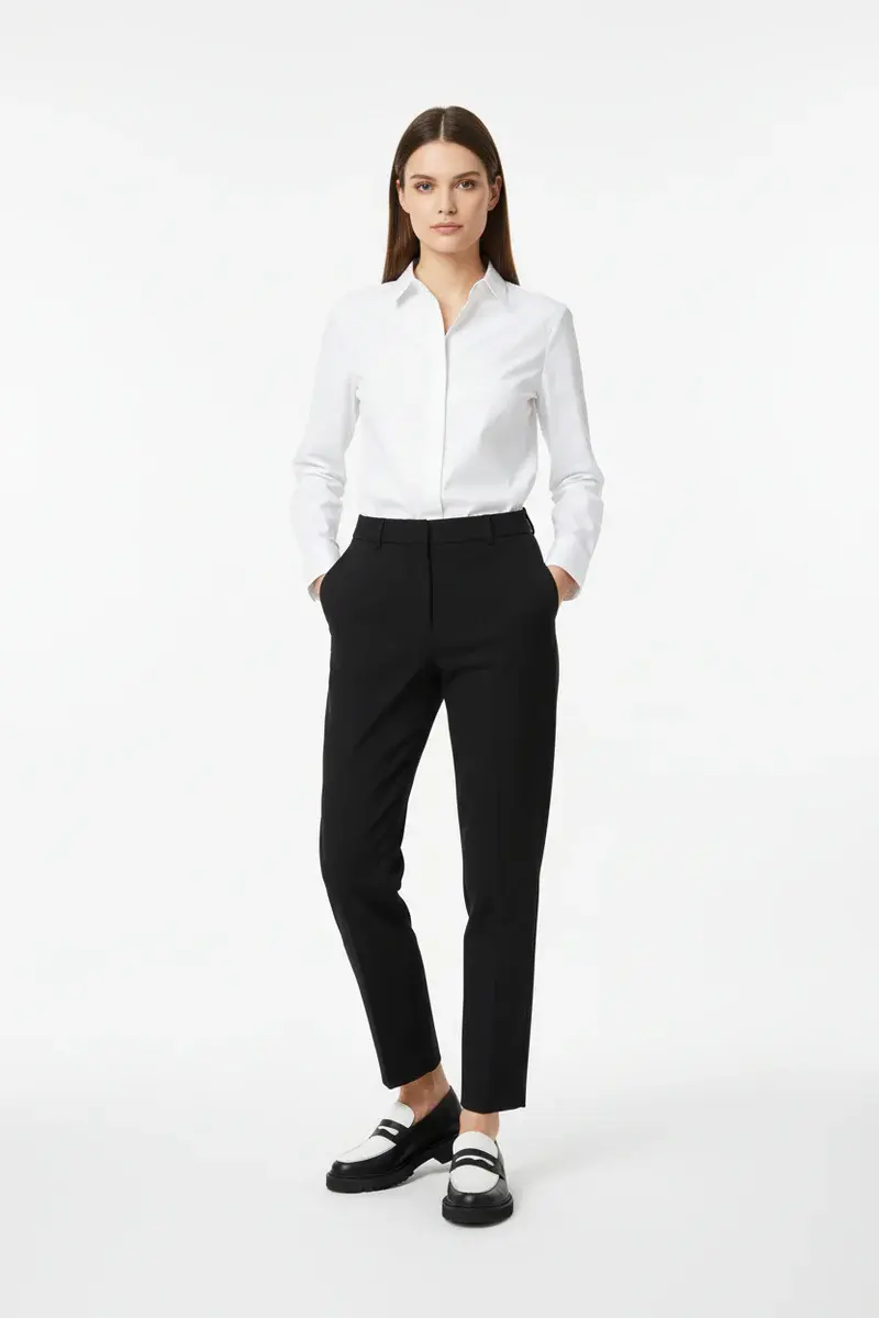 Monochrome loafers black/white
