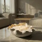 Ivory Organic Edge Decorative Bowl