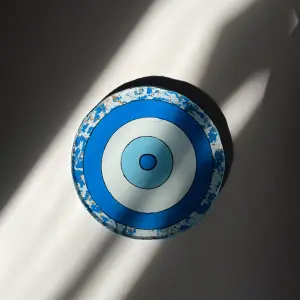 Blue Eye wood Coaster