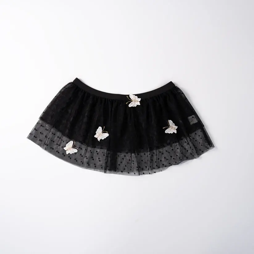Black Lace Butterfly Embroidery Bra & Panty Set