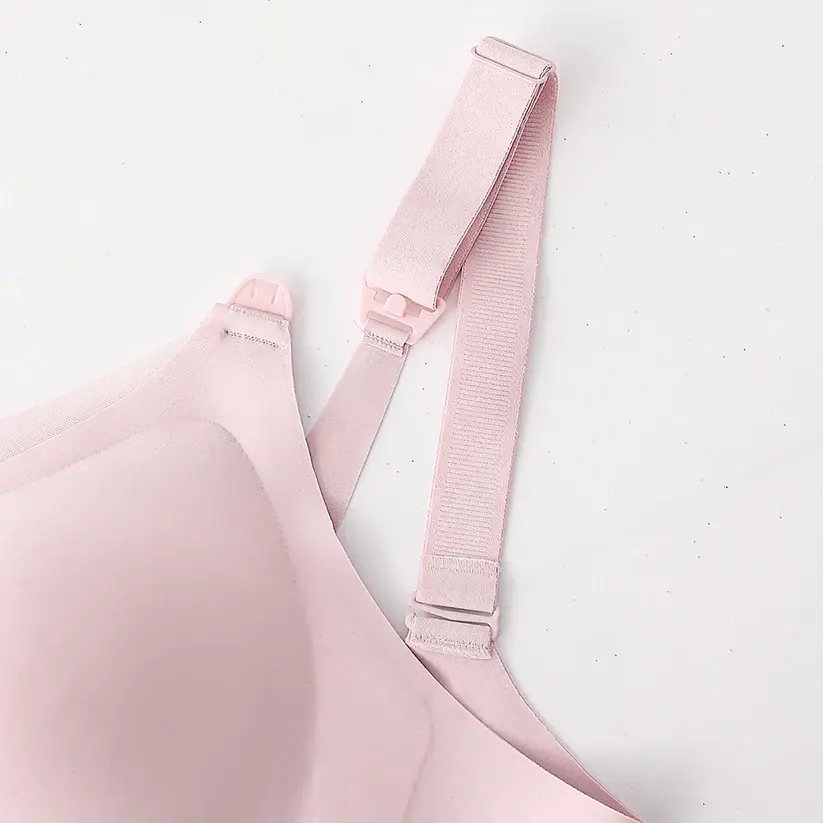 Seamless Front Clip Nursing Bra Wirefree Anti-Sagging Maternity Bralette
