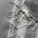 Soft Grey Textured Kilim