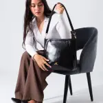 Minimal Shape Shoulder Bag-black