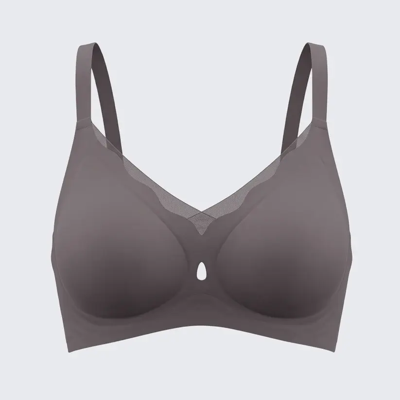 Seamless Wirefree Push Up Bra Anti-Sagging Plus Size Soft Support Bralette