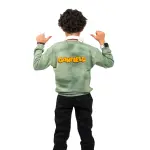 Olive green tie dye Sweatshirt with "Garfield" Print 💚🐾