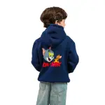 Navy Blue Hoodie with "Tom & Jerry" Print 💙🐭