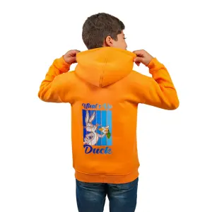 Orange Hoodie with “What’s Up Duck?” Print 🧡🦆