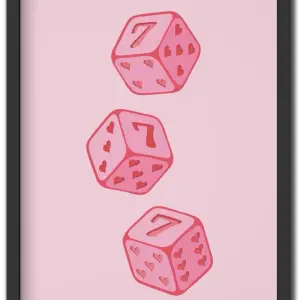 Lucky Dice Come in Pink